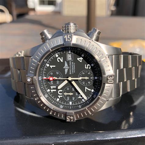 breitling titanium watch|breitling avenger titanium chronograph.